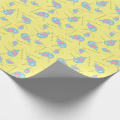 Narwhal Niedlich Kids Cartoon Geschenkpapier (Ecke)
