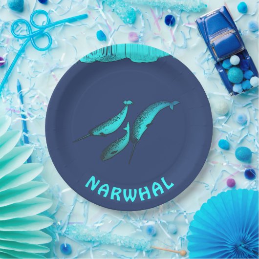 Narwhal Pappteller (Party)