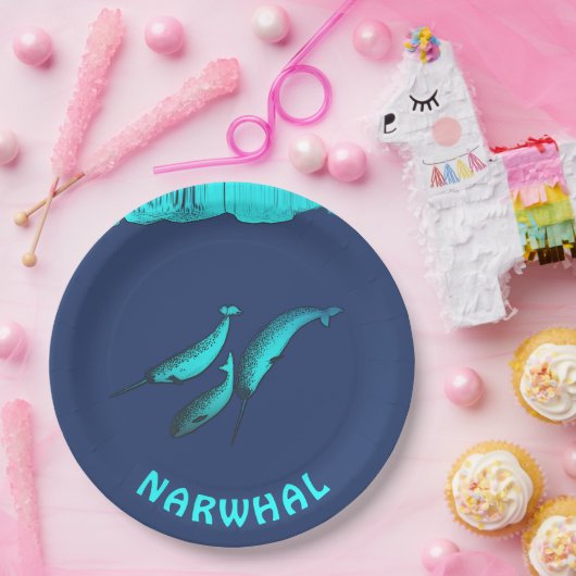 Narwhal Pappteller (Party)