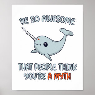 Narwhal Phantastisch Myth Poster