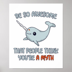 Narwhal Phantastisch Myth Poster