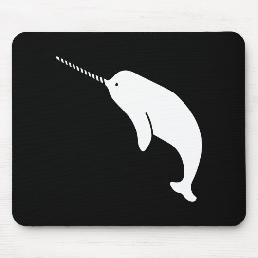 Narwhal Piktogramm Mousepad (Vorne)