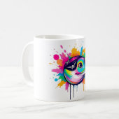 Narwhal Pirate Eye Patch T-Shirt Kaffeetasse (Vorderseite Links)