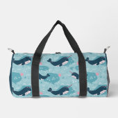 Narwhal Playtime Personalisiert Duffle Bag (Vorderseite)