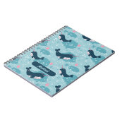 Narwhal Playtime Personalisiert Spiral Notebook Notizblock (Linke Seite)