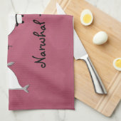 Narwhal plus Panda! Handtuch (Viertel Falte)