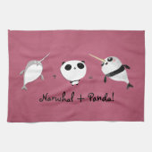 Narwhal plus Panda! Handtuch (Horizontal)