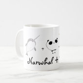 Narwhal plus Panda! Kaffeetasse (Vorderseite Links)