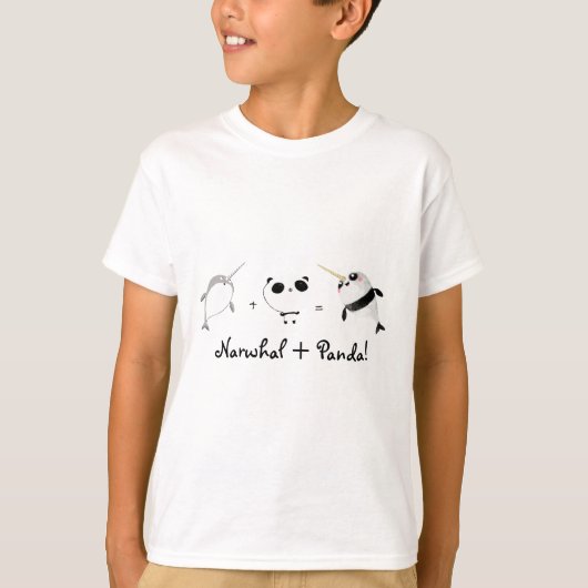 Narwhal plus Panda! T-Shirt (Vorderseite)