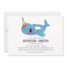 Narwhal Pool Float Birthday Pool Party