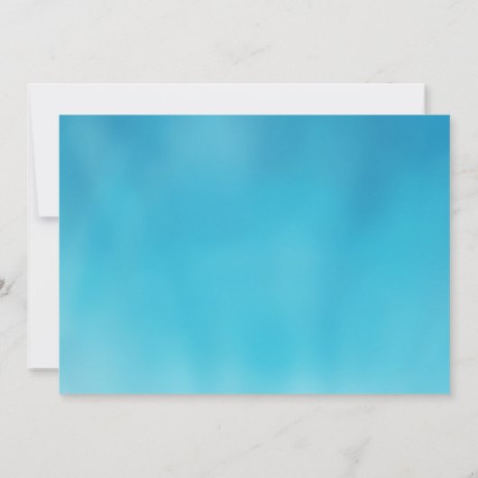 Narwhal Pool Float Birthday Pool Party Einladung (Rückseite)