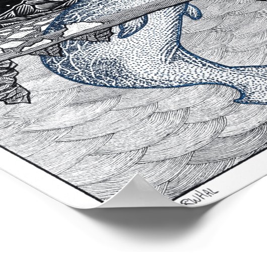 Narwhal Poster (Ecke)