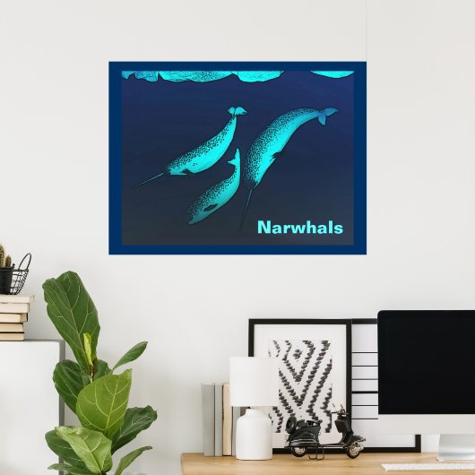 Narwhal Poster (Heimbüro)