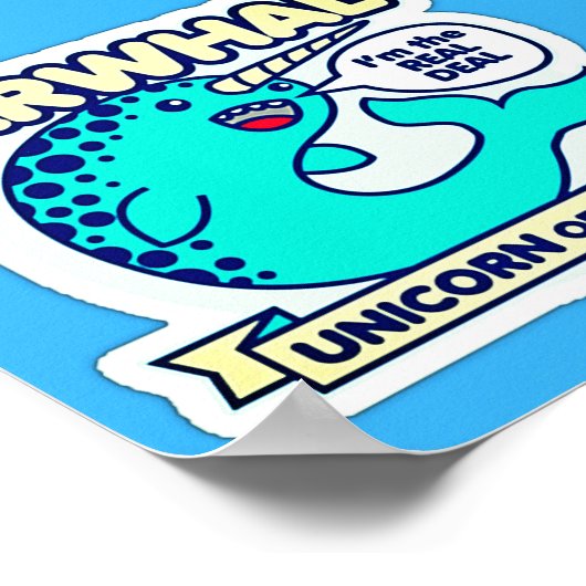Narwhal Poster (Ecke)