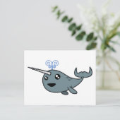 Narwhal! Postkarte (Stehend Vorderseite)