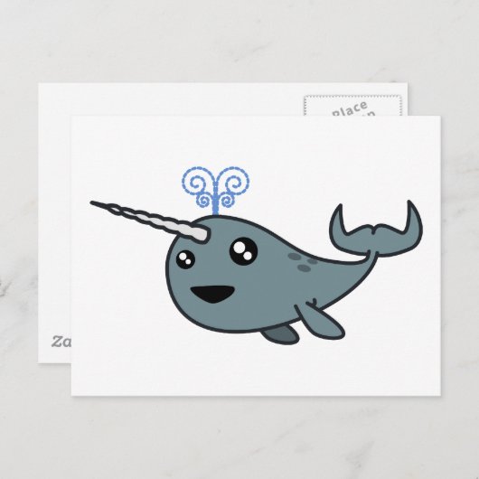 Narwhal! Postkarte (Vorne/Hinten)