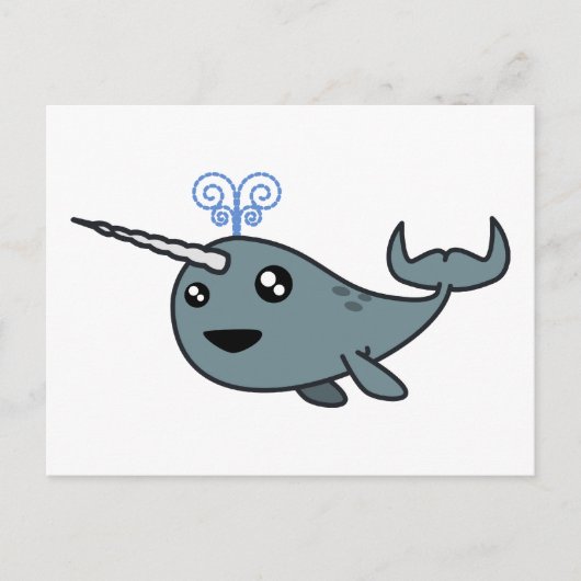 Narwhal! Postkarte (Vorderseite)