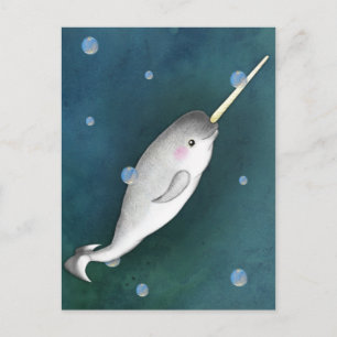 Narwhal Postkarte