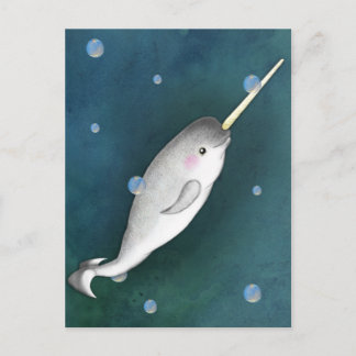 Narwhal Postkarte