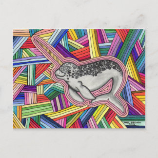 Narwhal Postkarte