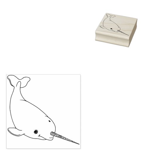 Narwhal Rubber Briefmarke Gummistempel (Stempel)