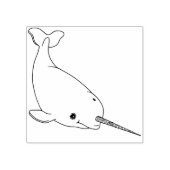 Narwhal Rubber Briefmarke Gummistempel (Prägung)