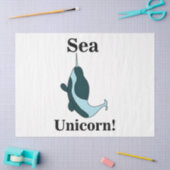 Narwhal Sea Unicorn Funny Seidenpapier (Basteln)