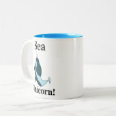 Narwhal Sea Unicorn Funny Zweifarbige Tasse (Vorderseite Links)