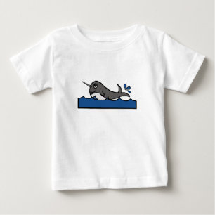 Narwhal Splash Baby T-shirt