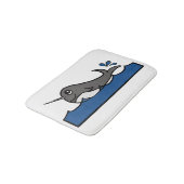 Narwhal Splash Badematte (Schrägansicht)