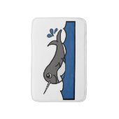 Narwhal Splash Badematte (Vorderseite Vertikal)