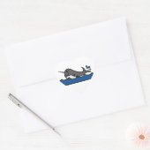 Narwhal Splash Herz-Aufkleber (Umschlag)