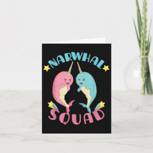 Narwhal Squad Niedlich Kawaii Narwhals Narwhale Karte