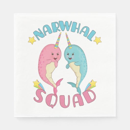 Narwhal Squad Serviette (Vorderseite)