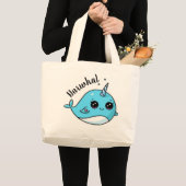 Narwhal Tote Bag Jumbo Stoffbeutel (Vorderseite (Produkt))