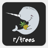 Narwhal Trees Sticker (Vorderseite)