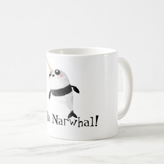 Narwhal und Panda in einem Kaffeetasse (VorderseiteRechts)