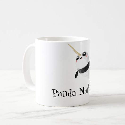 Narwhal und Panda in einem Kaffeetasse (Vorderseite Links)