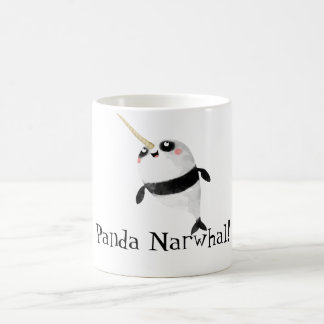 Narwhal und Panda in einem Kaffeetasse