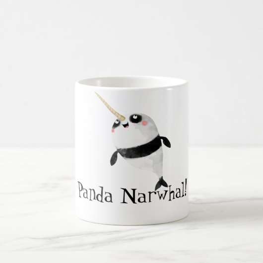 Narwhal und Panda in einem Kaffeetasse (Mittel)