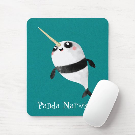 Narwhal und Panda in One Mousepad (Mit Mouse)