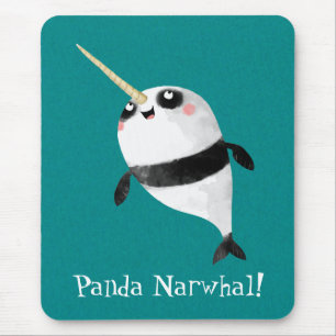 Narwhal und Panda in One Mousepad