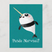 Narwhal und Panda in One Postkarte (Vorderseite)