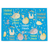 Narwhal und personalisiertes Party Kinder der Große Geschenktüte (Vorderseite)