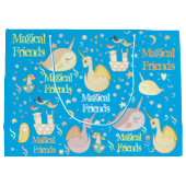 Narwhal und personalisiertes Party Kinder der Große Geschenktüte (Rückseite)