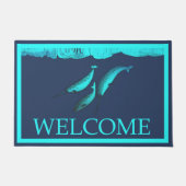 Narwhal under Ice - Willkommen Fußmatte (Vorderseite)