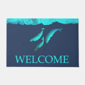 Narwhal under Ice - Willkommen Fußmatte (Vorderseite)