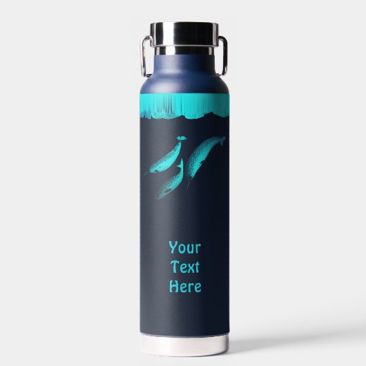 Narwhal Under The Ice Trinkflasche (Vorne)