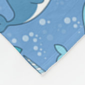 Narwhal Unicorn des Meeres Fleecedecke (Ecke)