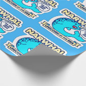 Narwhal Unicorn des Meeres Geschenkpapier (Ecke)
